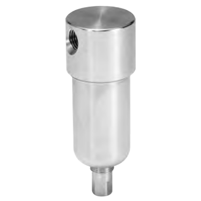 Wilkerson SF1 Series Miniature Particulate Filter, STAINLESS STEEL, Port Size 1/4; Flows to 23 SCFM